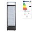 Jednodveřová chladnička s podsvíceným panelem na zadním panelu, Arktic, 254L, Černá, 230V/250W, 578x605x(H)1980mm