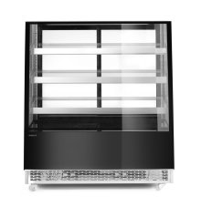 Vitrína se 3 policemi, Arktic, Černá, 230V/490W, 833x1200x(H)1460mm