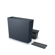 Květináč Prosperplast URBI CASE T 77 cm antracit