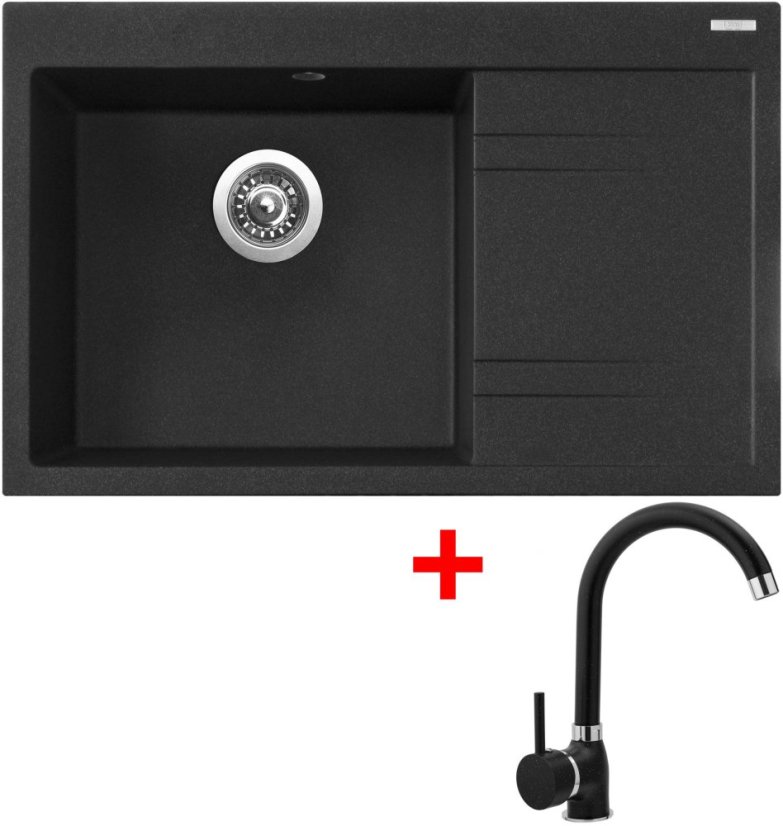 Sinks RIM 780 L Granblack + Polo GR Sinks RIM 780 L Granblack + Polo GR
