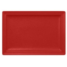 RAK Porcelain RAK Talíř obdélný 33 × 23 cm, světle červená | RAK-NFCLRP33BR