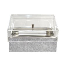TOMGAST Chladicí box pro gastronádoby s krytem GN 1/2, dekor beton