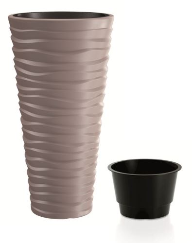 Květináč Prosperplast SAND SLIM mocca 39 cm Květináč Prosperplast SAND SLIM mocca 39 cm