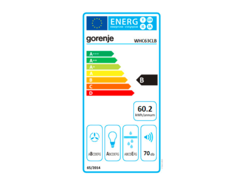 Komínová digestoř Gorenje WHC63CLB