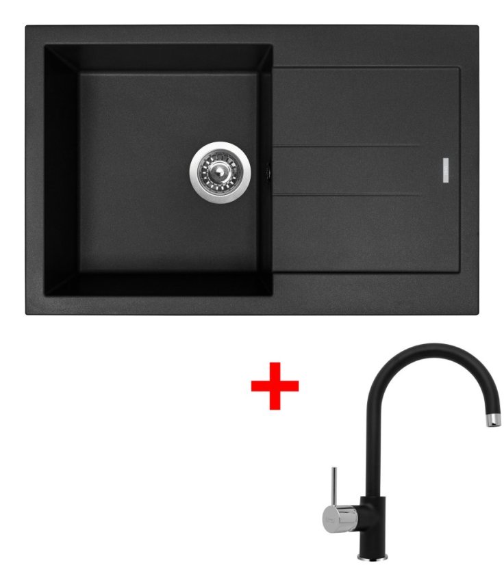 Sinks AMANDA 780 Pureblack + Vitalia GR Sinks AMANDA 780 Pureblack + Vitalia GR