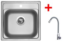 Sinks MANAUS 480 + ELASTA nerez/šedá