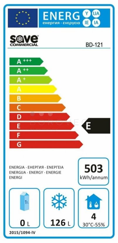Mrazící skříň SAVE BD-121E (bílý lak)
