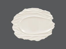 RAK Porcelain RAK Talíř reliéfní mělký 37 × 27 cm – bílá | RAK-STEP28