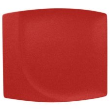 RAK Porcelain RAK Talíř mělký čtvercový 32 × 29 cm, červená | RAK-NFMZSP32BR