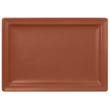 RAK Porcelain RAK Talíř obdélný 33 × 23 cm, hnědá | RAK-NFCLRP33BW