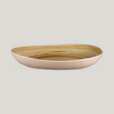 RAK Porcelain RAK Spot talíř hluboký 28 × 22,5 cm – hnědý granát | RAK-SGRFLDP28