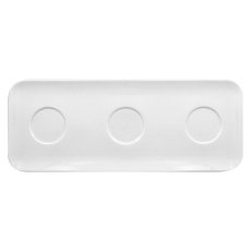 RAK Porcelain RAK Talíř obdélníkový 46 × 18 cm, 3 důlky | RAK-AURT46IN3