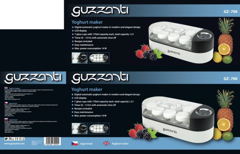 Guzzanti jogurtovač GZ 706