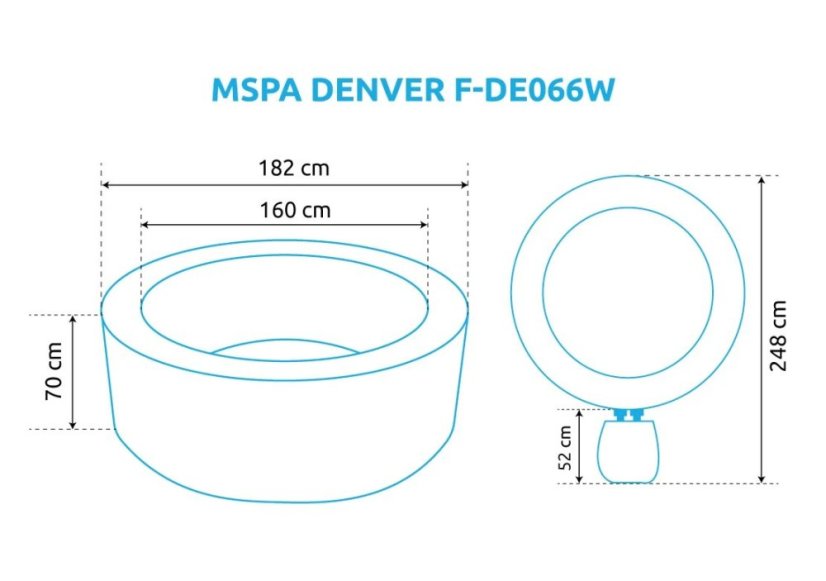 Nafukovací vířivka Marimex MSPA DENVER F-DE066W