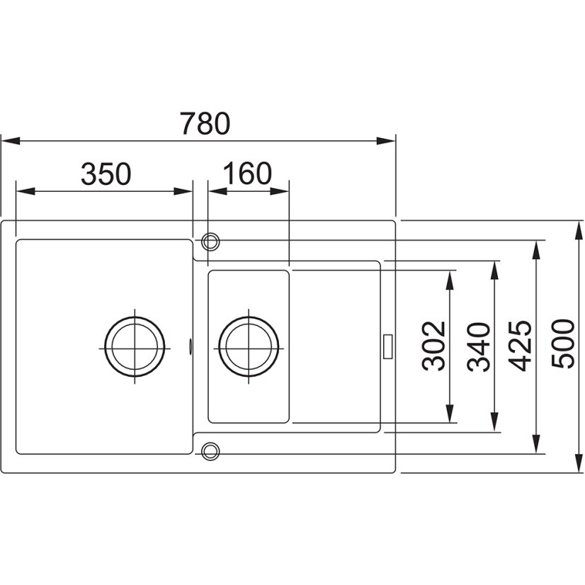 Franke MRG 651-78 bílá-led Maris Fragranit