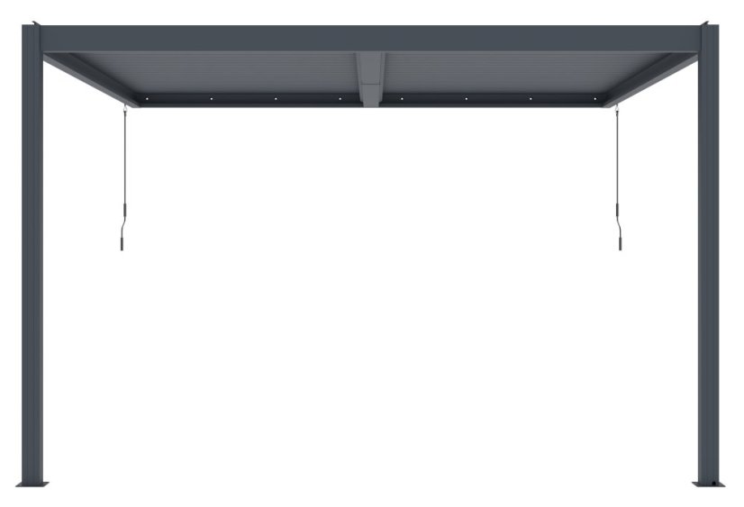 Bioklimatická pergola G21 Trenton 4x4 m, antracitová hliníková