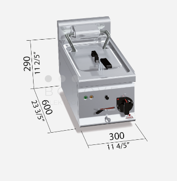 Elektrická fritéza Bertos E6F10-3B