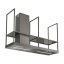 Ostrůvková digestoř Faber - T-SHELF TITANIUM MATT A180