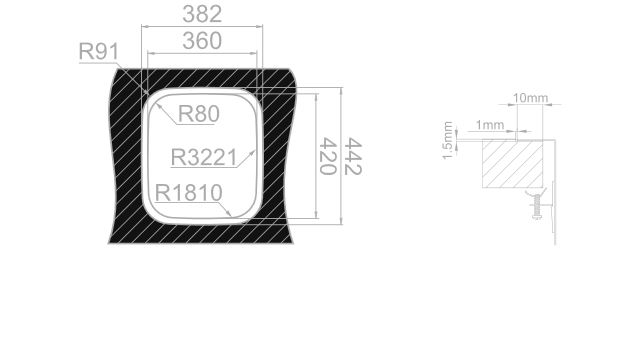 Sinks BRASILIA 380 V 0,7mm trojmontáž leštěný