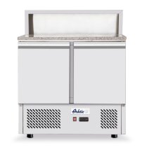 Dvoudveřový chlazený stůl s nástavcem a žulovou pracovní deskou, Arktic, 169L, 230V/310W, 700x900x(H)1082mm