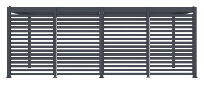 Příslušenství G21 fixní lamelová stěna pro pergolu Austin Premium 6x3 a 6x4 m