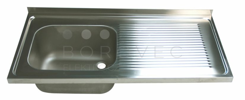 OEM dřezová deska 1300x600mm 1x(500x400x250)L