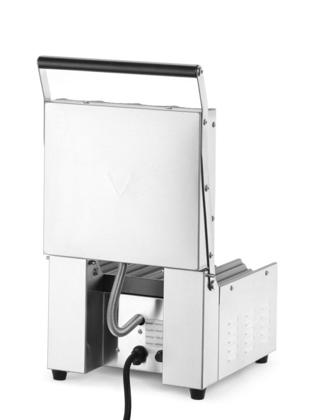 Kontaktní gril na párek v rohlíku a wrapy, HENDI, 230V/1800W, 385x285x(H)254mm