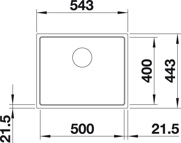 Blanco SUBLINE 500 IF Steel Frame Silgranit antracit bez táhla