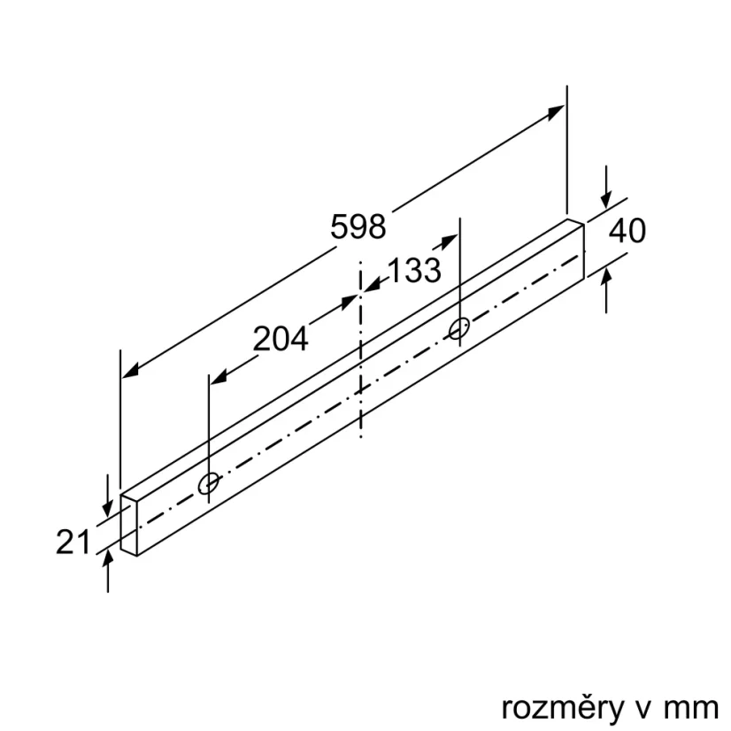 Výsuvná digestoř Bosch DFR067A52