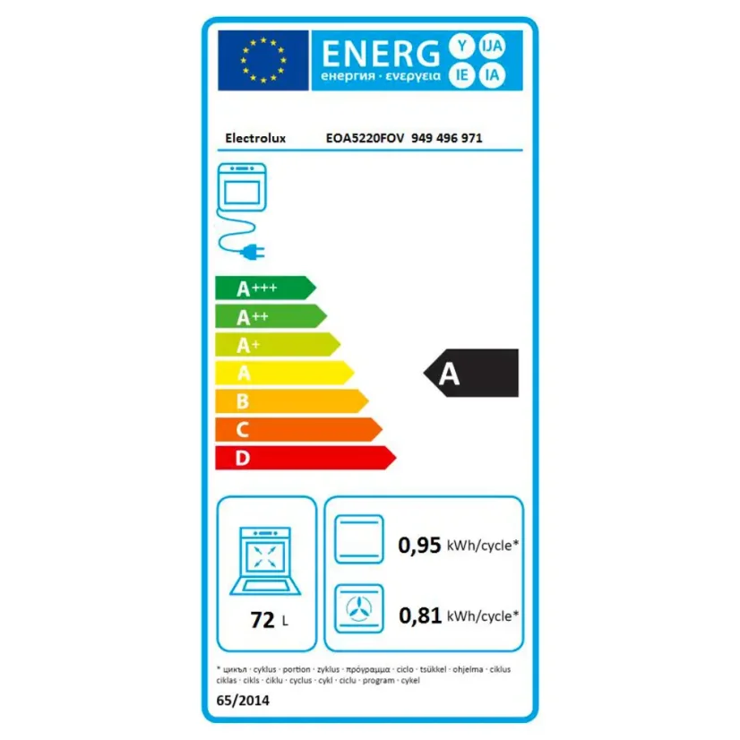 Vestavná trouba Electrolux EOA5220FOV