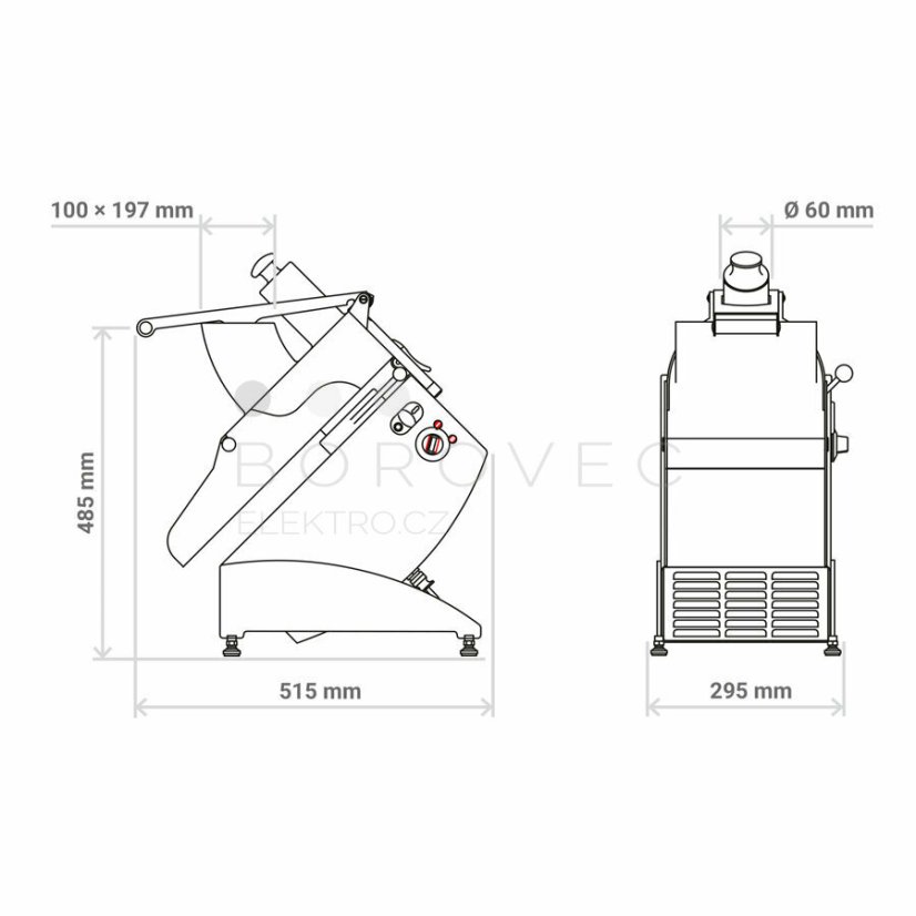 Feuma krouhač zeleniny GVM 210 (230V) s nástavcem GVS