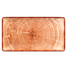 RAK Porcelain RAK Woodart talíř obdélný 33,5 × 18,1 cm – světle hnědá | RAK-WDEDRG33TB
