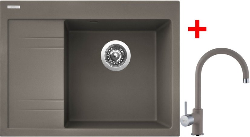 Sinks RIM 650 P Truffle + Vitalia GR Sinks RIM 650 P Truffle + Vitalia GR