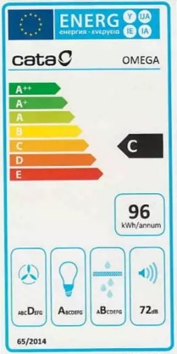 Komínová digestoř Cata OMEGA Nerez 600