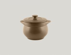 RAK Porcelain RAK Genesis mísa na polévku kulatá s pokličkou 45 cl, hnědá | RAK-GNCFST10CR