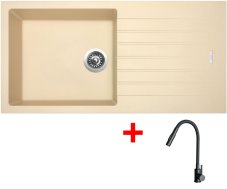 Sinks PERFECTO 1000 Sahara + ELASTA S černá matná