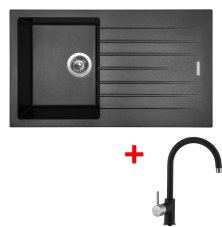 Sinks PERFECTO 860 Metalblack + Vitalia GR