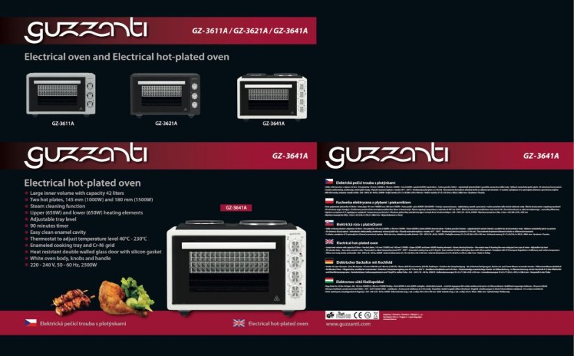 Elektrická trouba Guzzanti GZ 3641A