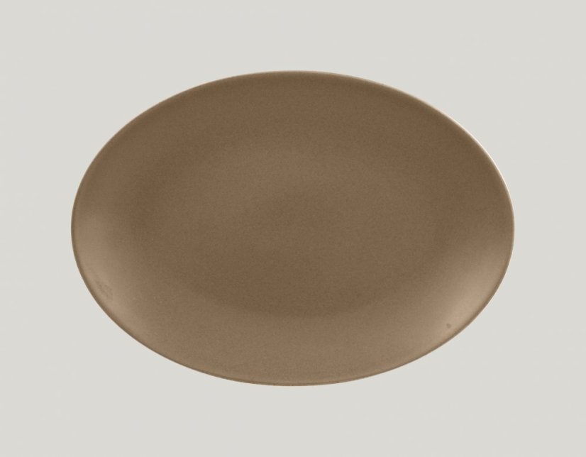 RAK Porcelain RAK Genesis talíř oválný 32 x 23 cm, hnědá | RAK-GNNNOP32CR