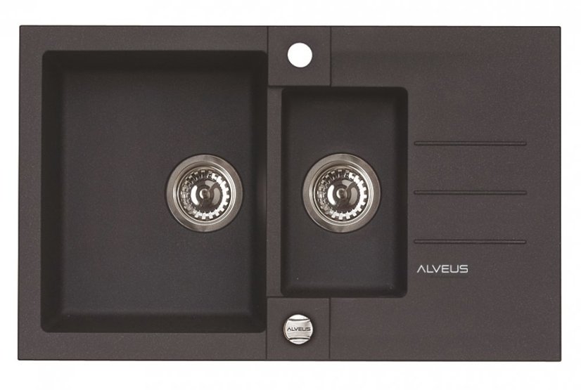 Alveus ROCK 70 G- 91 černá (780x480mm)+ pop- up sifon  F