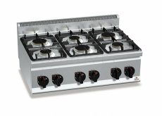 Plynový sporák Bertos G6F6BPW (28,5 kW)