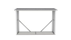 Přístřešek na dřevo G21 WOH 335 - 242 x 89 cm, antracitový