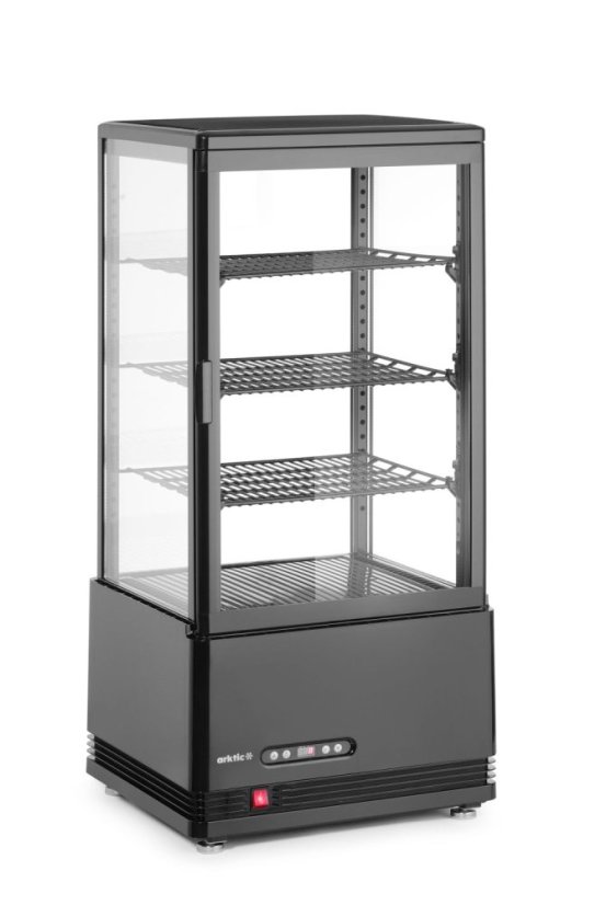 Chlazená skříň displeje, 78 l, Arktic, černá, 230V/170W, 406x452x(H)985mm