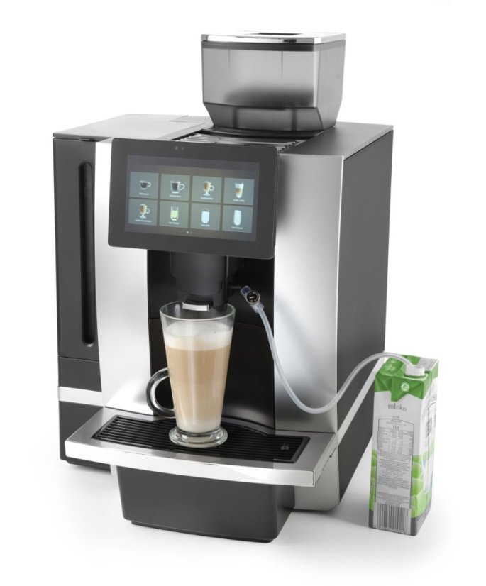 Automatický kávovar s dotykovou obrazovkou, HENDI, Stříbrná, 230V/2700W, 390x511x(H)582mm
