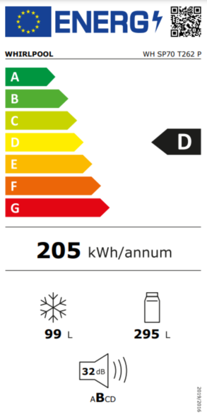 Vestavná chladnička Whirlpool WHSP70T262P