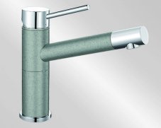 Blanco ALTA Compact Silgranit-look dvoubarevná perlově šedá/chrom