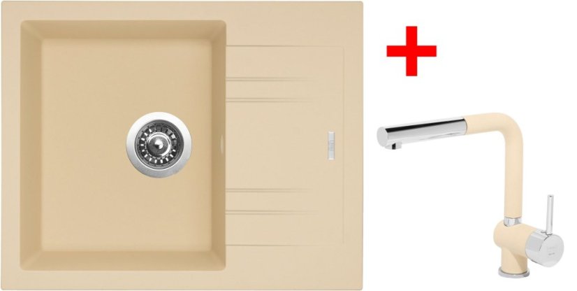 Sinks LINEA 600 Sahara + Mix 3 P GR Sinks LINEA 600 Sahara + Mix 3 P GR