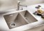 Blanco SUBLINE 340/160 U Silgranit aluminium s táhlem dřez vlevo