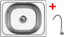 Sinks CLASSIC 500 + ELASTA nerez/šedá