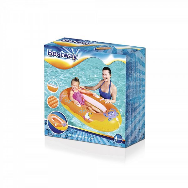 Raft Bestway nafukovací - junior korýš, 119 x 79 cm
